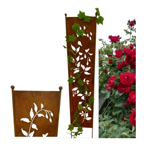 Panel ogrodowy palisada parawan dekoracyjny metal wysokość 150cm bluszcz podpora